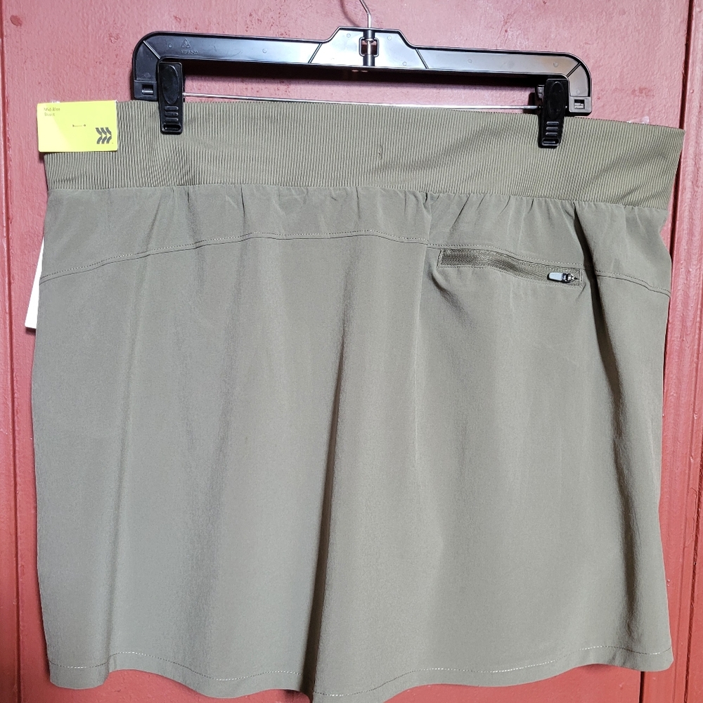 All in Motion Mid-Rise Moss Green Skort with Comfortable Fit Size XXL - Picture 4 of 11
